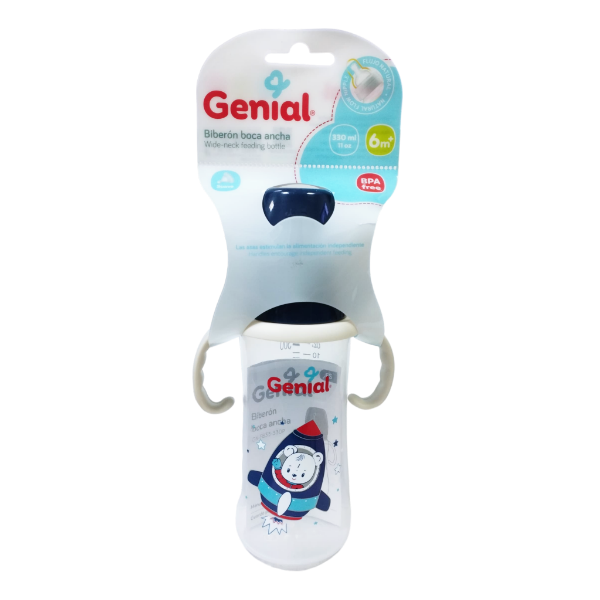 Genial Tetero Boca Ancha 6M+ Gn-Fb33-330P