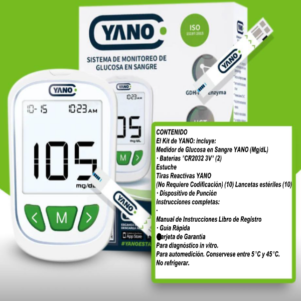 Glucometro Kit App Yano - Imagen 4