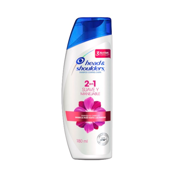 Head-Shoulders Champu 2 En 1 Suave Manejable. 180Ml