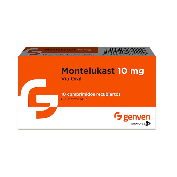 Montelukast 10Mg X 10 Comprimidos Genven