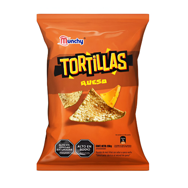 Munchy Tortillitas Queso 150Gr.