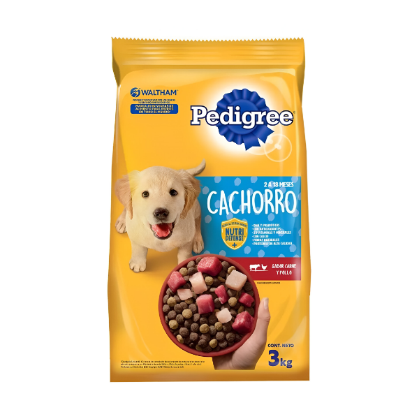 Pedigree Cachorro Etapa 1. Sabor Carne Y Pollo 3Kg.