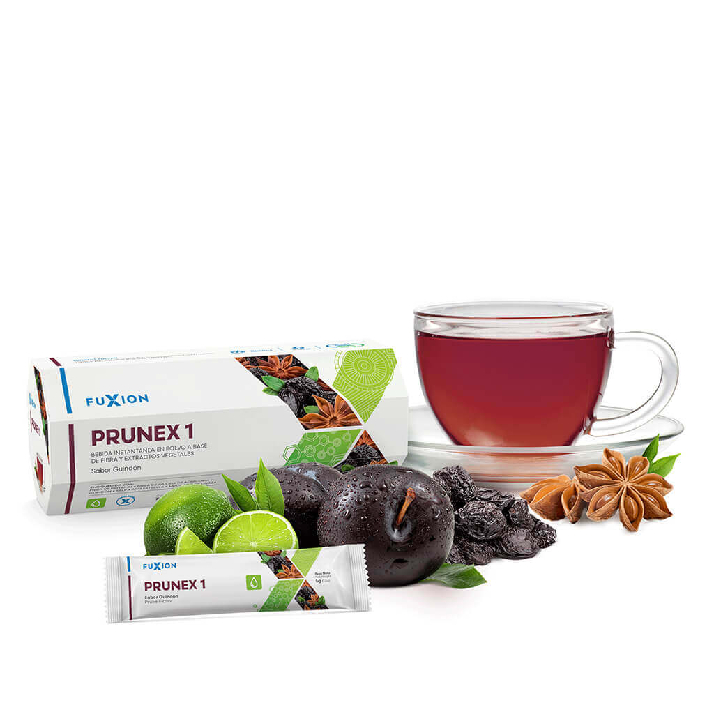 Prunex 1 (Té/Alimento En Polvo) Limpiador Intestinal Sachet 5Gr Fuxion - Imagen 6