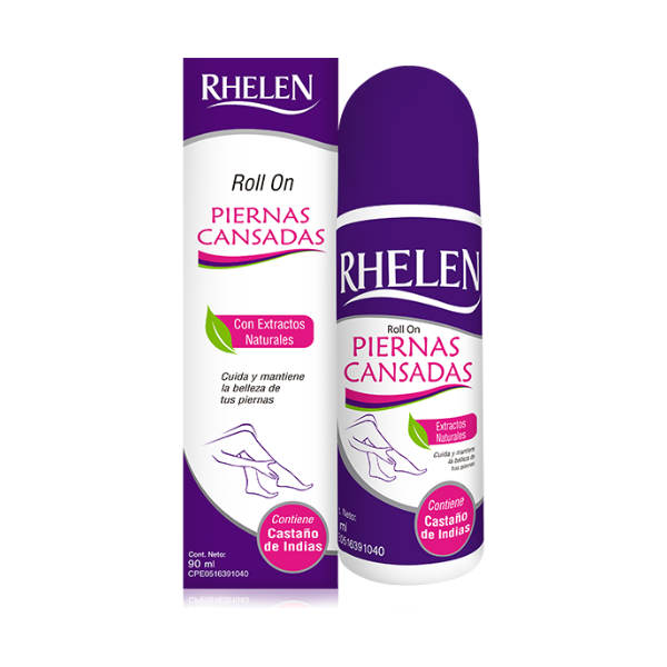 Rhelen Gel -Crema Para Piernas Cansadas Roll-On  90Ml