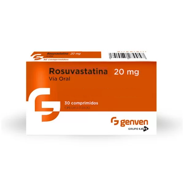 Rosuvastatina 20Mg X 30 Tabletas Genven