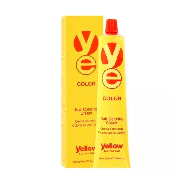 Yellow Color Hair Coloring Cream Tono 6.0 Rubio Oscuro 97Gr