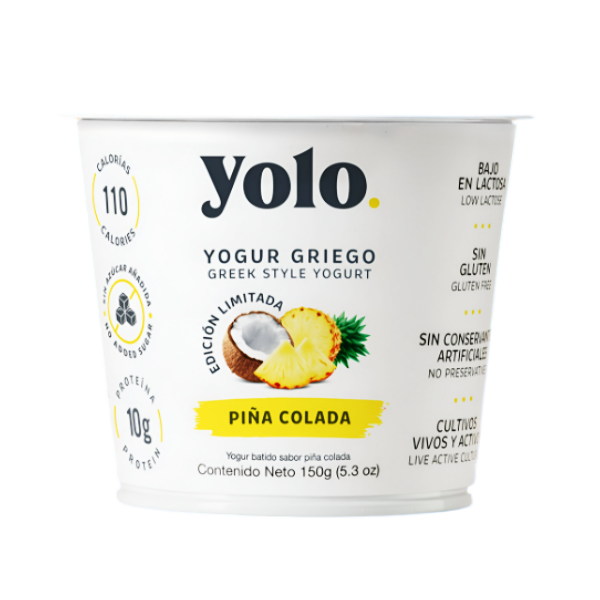 Yolo Yogurt Griego Piña Colada X 150Gr