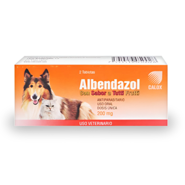 Albendazol 200Mg X 2 Tabletas (Uso Veterinario) Calox