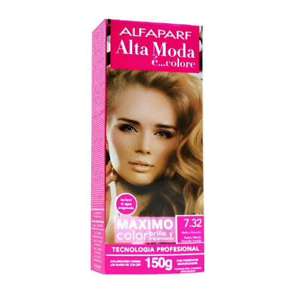 Alfaparf Alta Moda Tinte Kit 7.32 Rubios Dorados