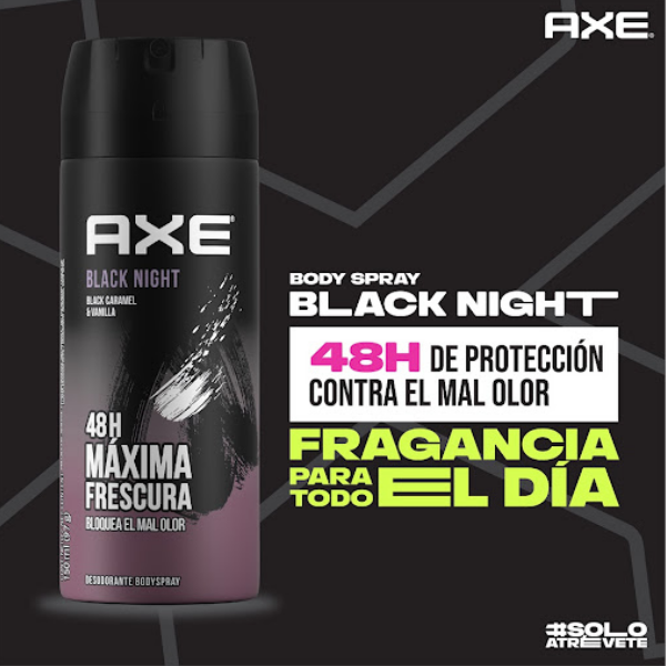 Axe Black Night Desodorante Aerosol Non Stop Fresh 150Ml - Imagen 2