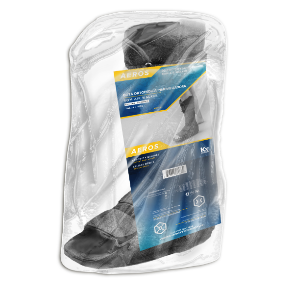 Bota Ortopedica Inmovilizadora Ajustable Aeros Talla L Kx Medical