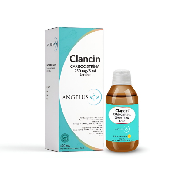 Clancin Carbocisteína Jarabe Adulto 250Mg/5Ml X 120Ml Angelus