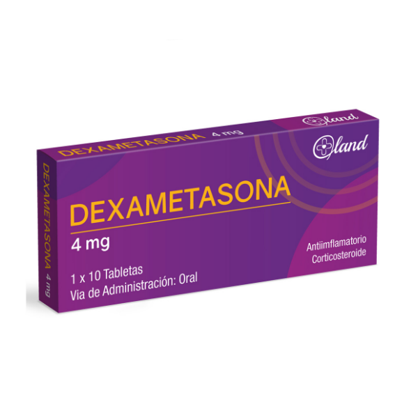 Dexametasona 4Mg X 10 Tabletas Land