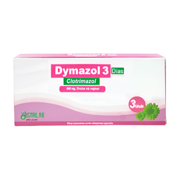 Dymazol Clotrimazol 200Mg X 3 Ovulos Distrilab