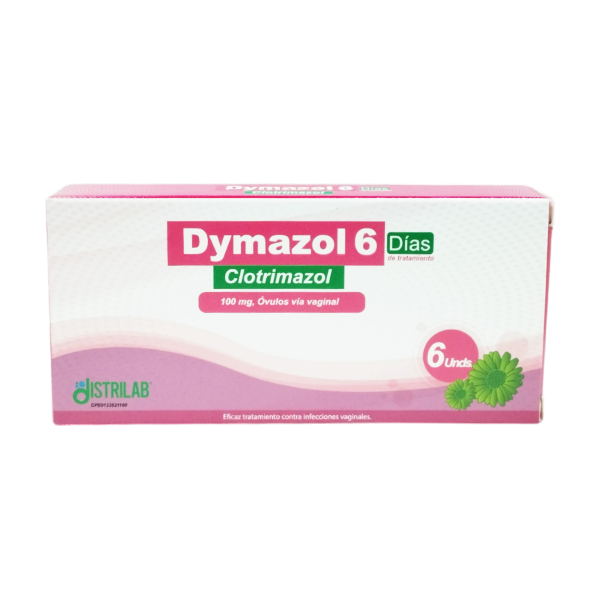 Dymazol Clotrimazol100Mg X 6 Ovulos Distrilab