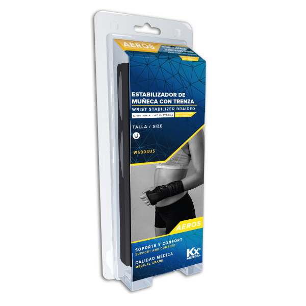 Estabilizador De Muñeca Con Trenza Ajustable Aeros. Mano Izquierda Talla U Kx Medical