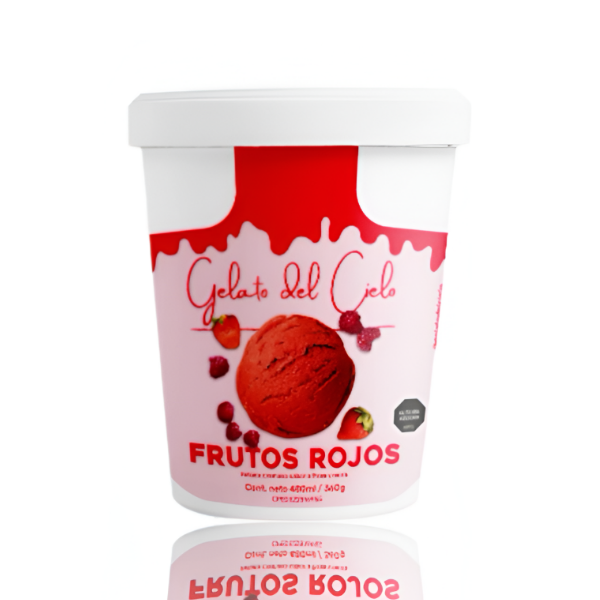 Gelato Del Cielo Helado Frutos Rojos 480 Ml