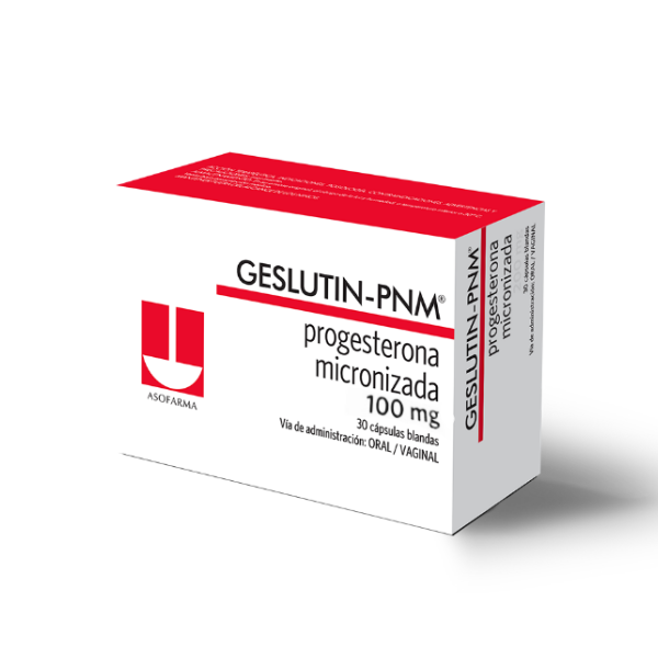 Geslutin Progesterona 100Mg X 30 Cápsulas Adium