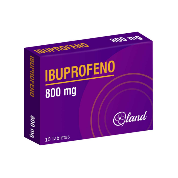 Ibuprofeno 800Mg X 10 Tabletas Land