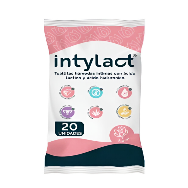 Intylact Toallas Humedas Intimas Floral X 20 Unidades.