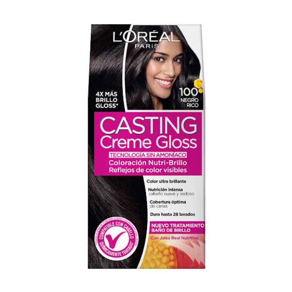 Loreal Casting Creme Gloss Tinte 100 Negro Noche