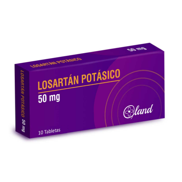 Losartan Potasico 50Mg X 10 Tabletas Land