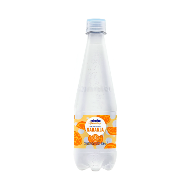 Minalba Sparkling Agua Gasificada/Naranja 500Ml