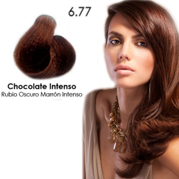 Mystic Kit.Tinte 6.77 Chocolate Intenso Rubio Oscuro Marron/Intenso - Imagen 2