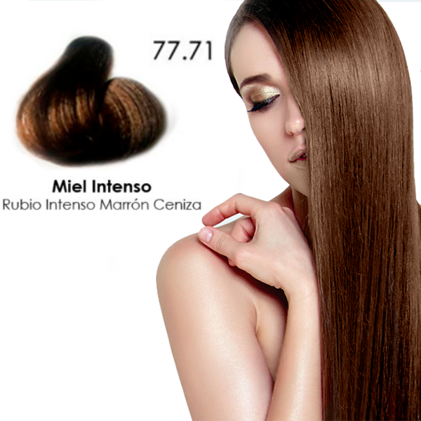 Mystic Kit.Tinte 77.71 Miel Intenso Rubio/Intenso Marron/Ceniza - Imagen 2