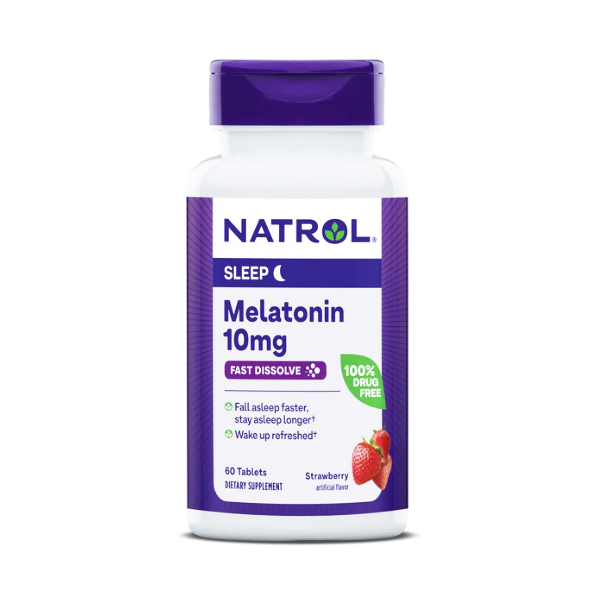 Natrol Melatonin Sleep Strawberry 10Mg X 60 Tabletas