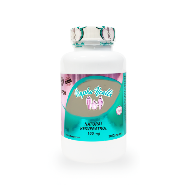 Natural Resveratrol 100Mg X 30 Cápsulas Rapha Health