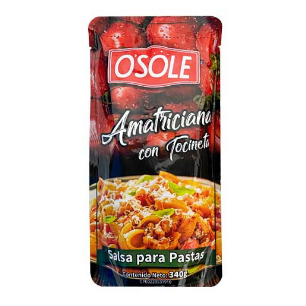 Osole Salsa Para Pasta Amatriciana Con Tocineta 200Gr.