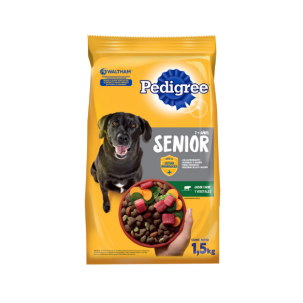 Pedigree Senior Etapa 3 Sabor Carne Y Vegetales 1.5Kg.