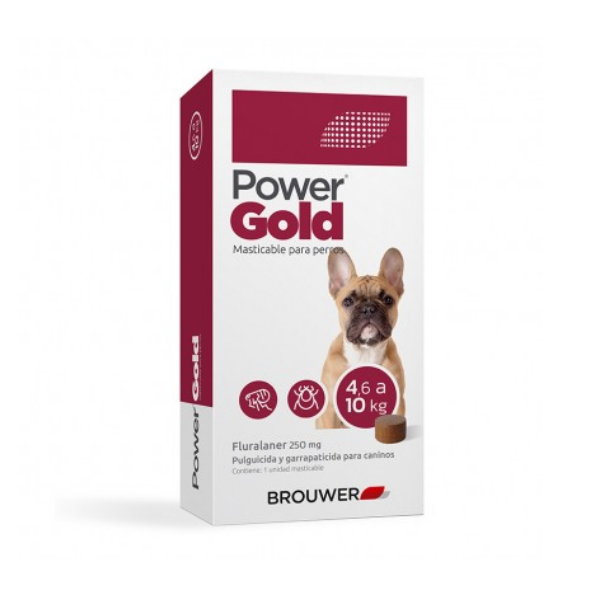 Power Gold Pulguicida Y Garrapaticida Para Caninos 4.6-10Kg X Unid