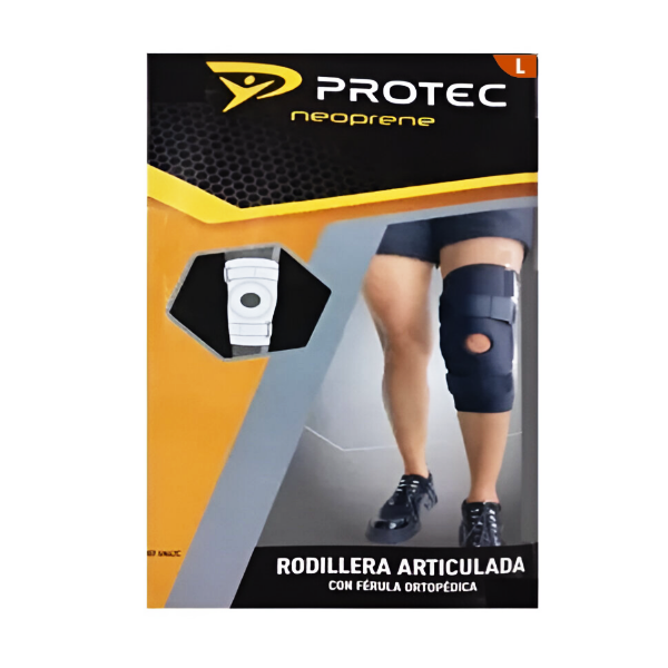 Protec Neoprene Rodillera Articulada Con Férula Ortopédica Talla L