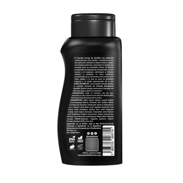 Quick Fix Champu Energy Multiuso 240Ml - Imagen 2