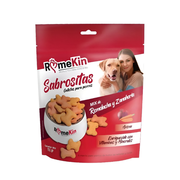 Romekin Sabrositas Galletas Para Perros Remolacha Y Zanahoria 150Gr