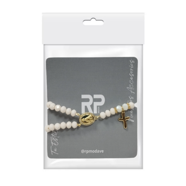 Rp Moda Pulseras Rosario Pls.Rosa