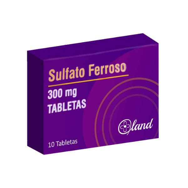 Sulfato Ferroso 300Mg X 10 Tabletas Land