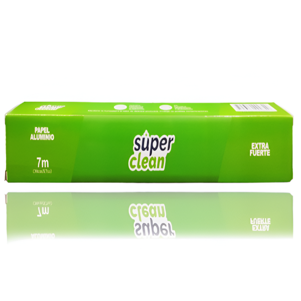 Super Clean Papel Aluminio Extra Fuerte 7M X1Rollo