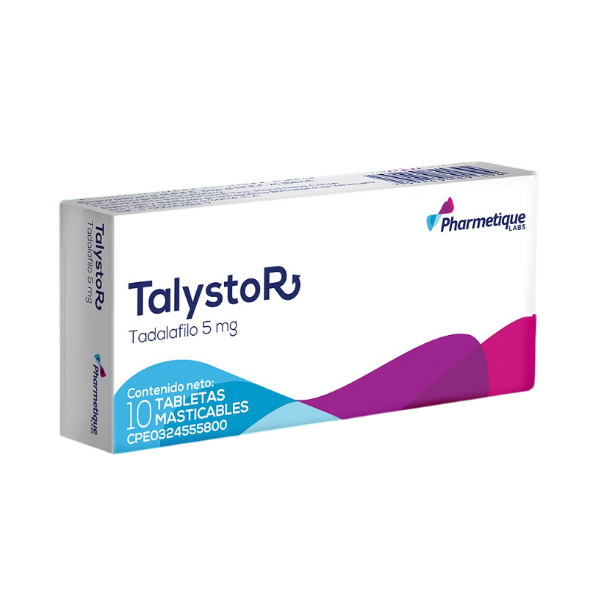 TalystoR Tadalafilo 5Mg X 10 Tabletas Masticables Pharmetique