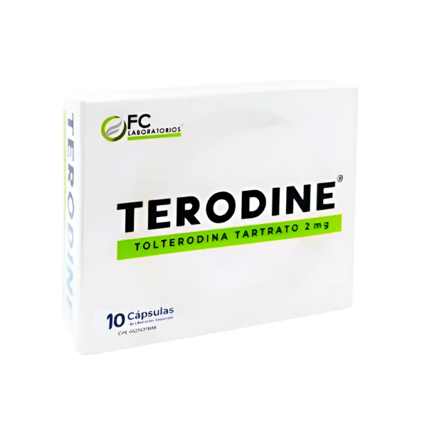 Terodine Tolterodina 2Mg X 10 Cápsulas Fc Pharma