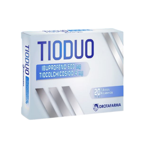Tioduo Ibuprofeno+Tiocolchicósido 600Mg/4Mg X 20Tabletas Drotafarma