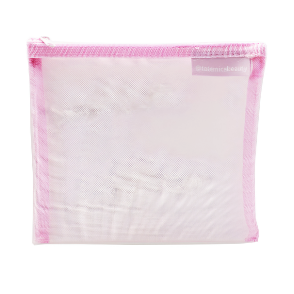 Totemica Estuche De Malla Rosado Para Maquillaje Totmep