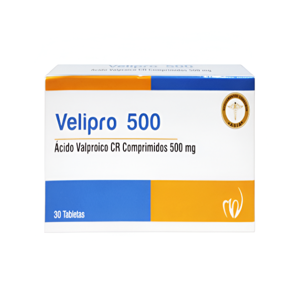 Velipro Ácido Valproico 500Mg X 30 Tabletas Medwise