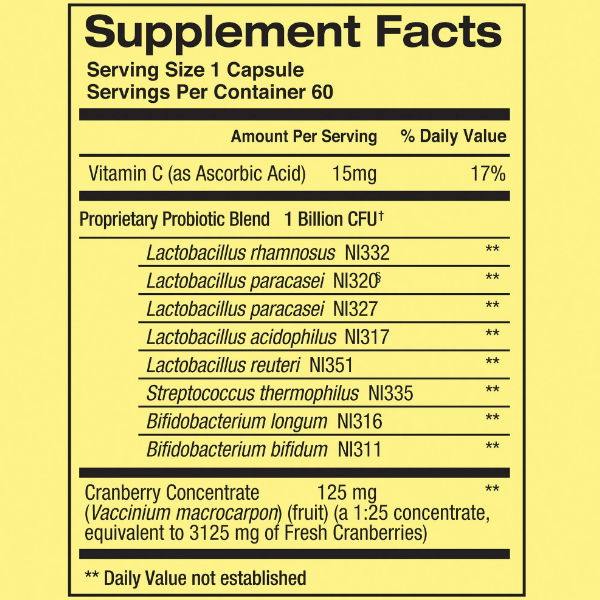 Womens Probiotic 1 Billion X 60 Cápsulas Spring Valley - Imagen 3