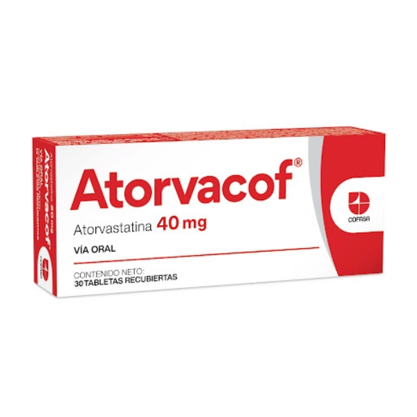 Atorvacof Atorvastatina 40Mg X 30 Tabletas Cofasa