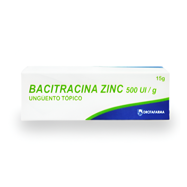Bacitracin Zinc Ungüento 500Ui X 15Gr Drotafarma