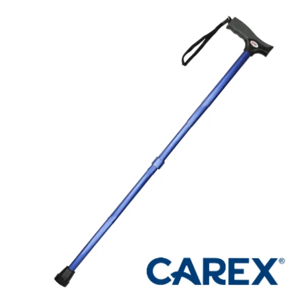 Baston Aluminio Ajustable Azul Carex