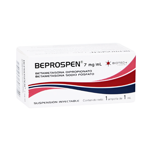 Beprospen Betametasona Suspensión Inyectable Ampolla 7mg/ml 1ml Biotech ...